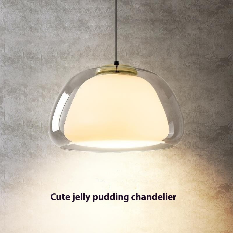 Cream Glass Chandelier
