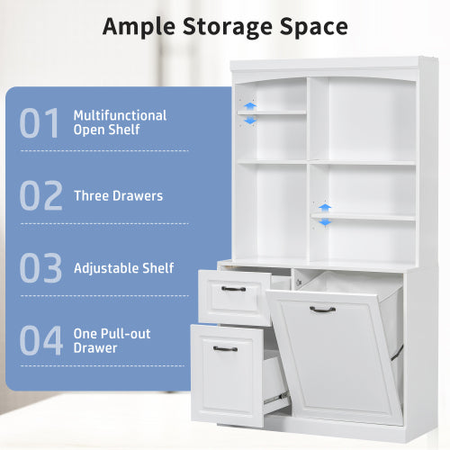 White MDF Storage Cabinet