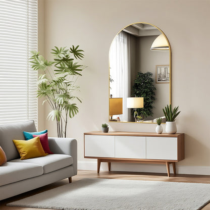 Bathroom Wall Mirror, Metal Frame Vanity Mirror For Bedroom, Entryway, Living Room