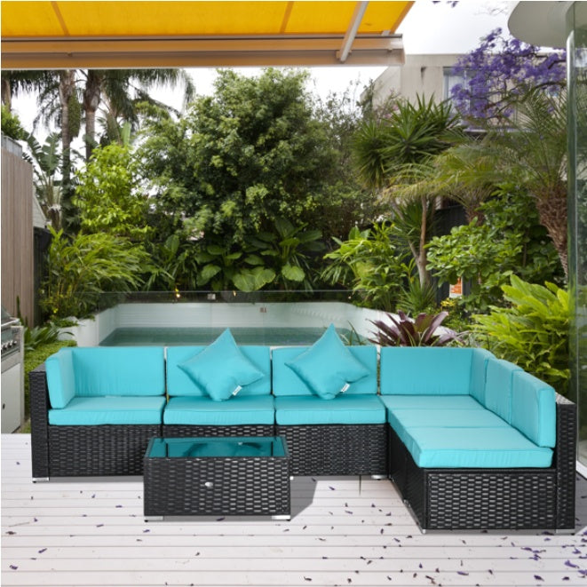 Wicker Chaise Patio Set