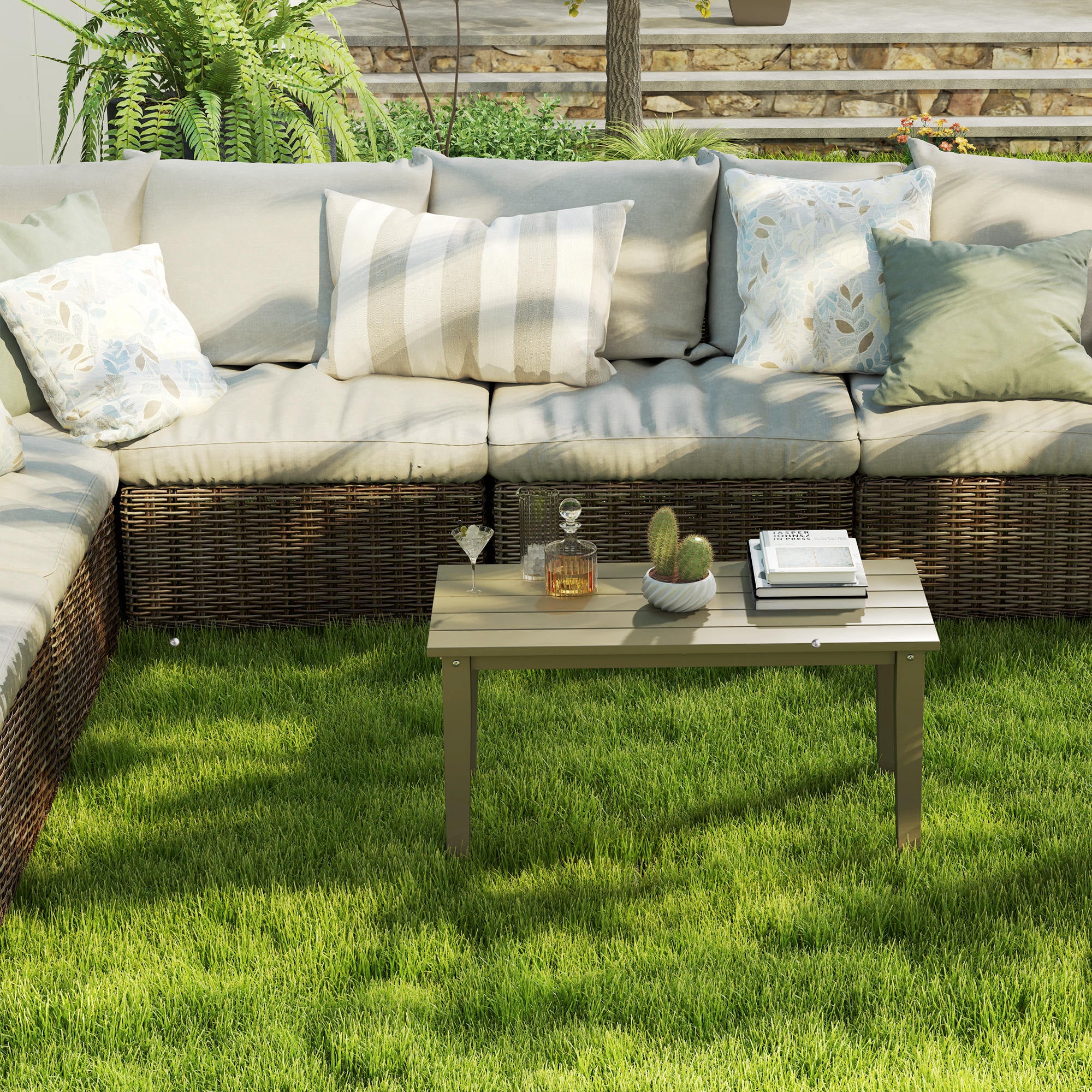 Black Outdoor Coffee Table