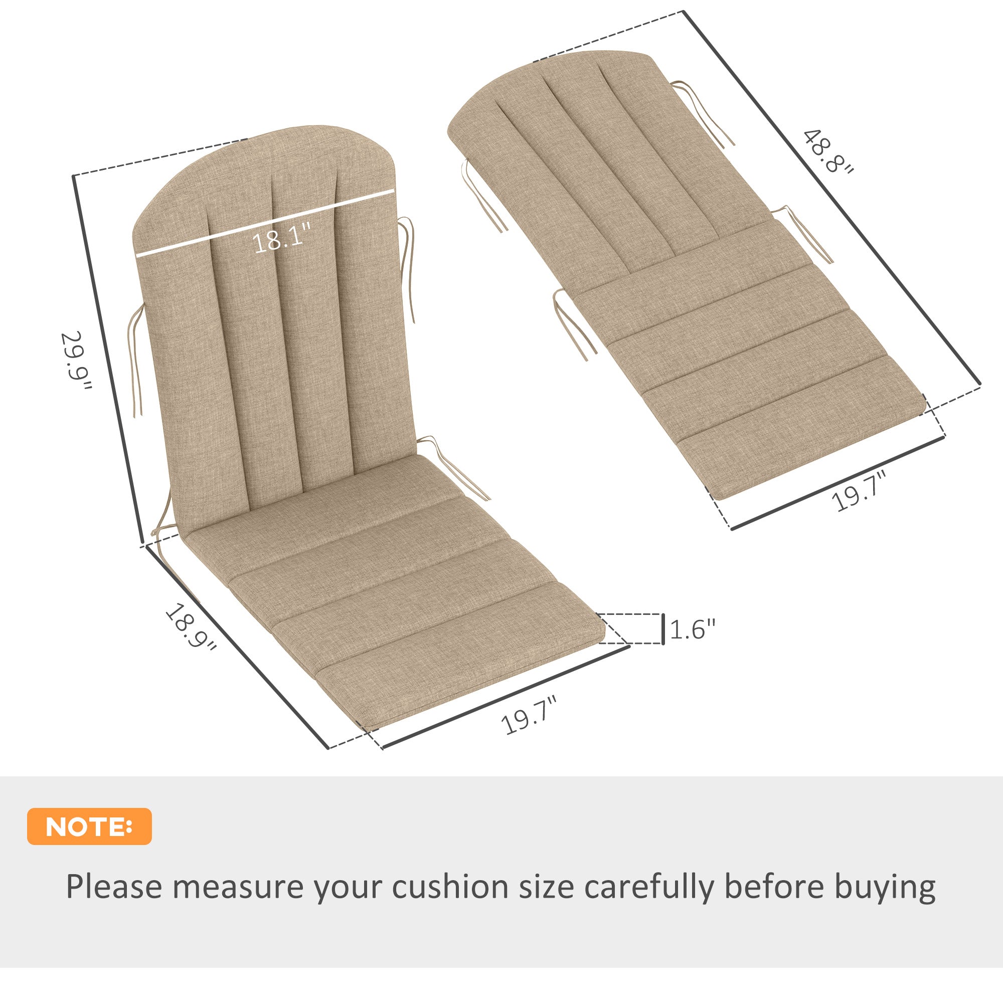 Outdoor Chair Cushions Set