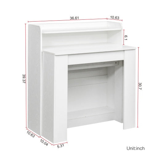 White Modern Extendable Table