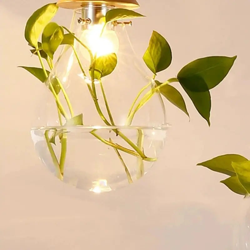 Bar Dining Room Glass Water Plant Aquarium Bedside Personality Chandelier