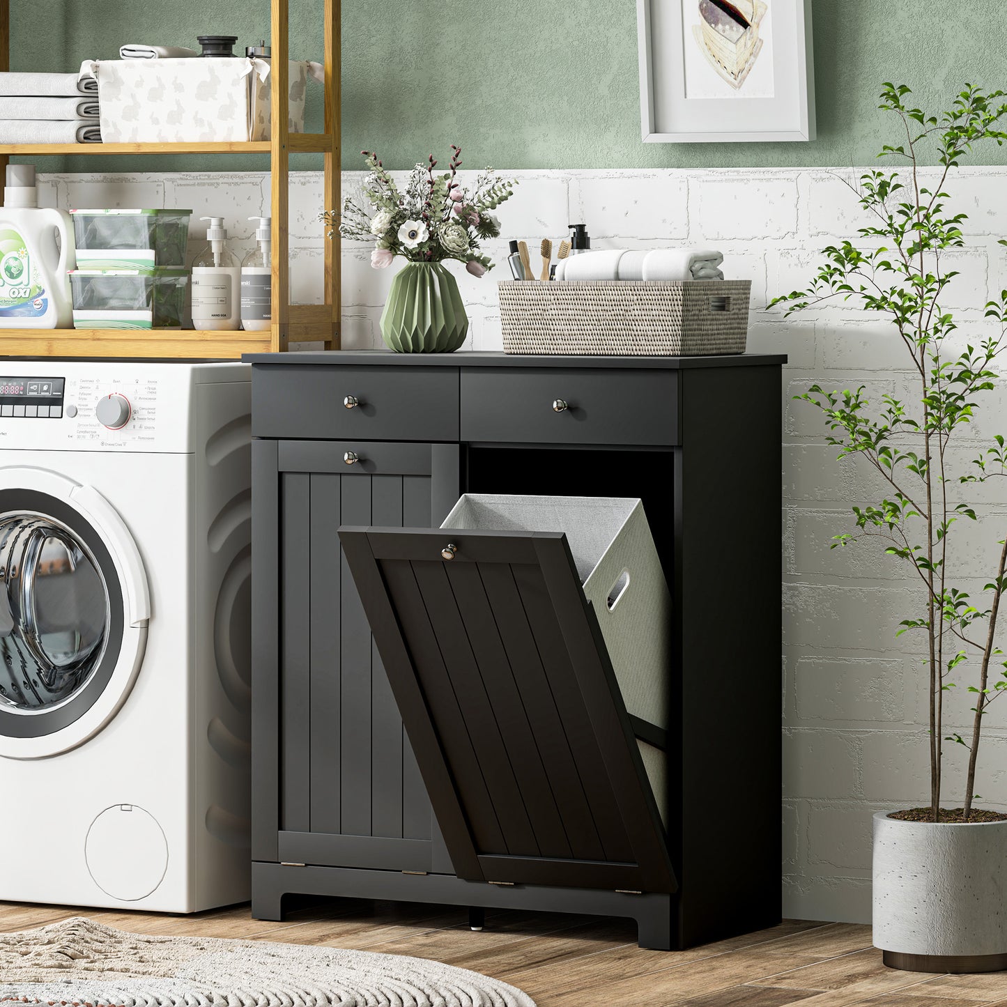 Laundry Hamper Cabinet