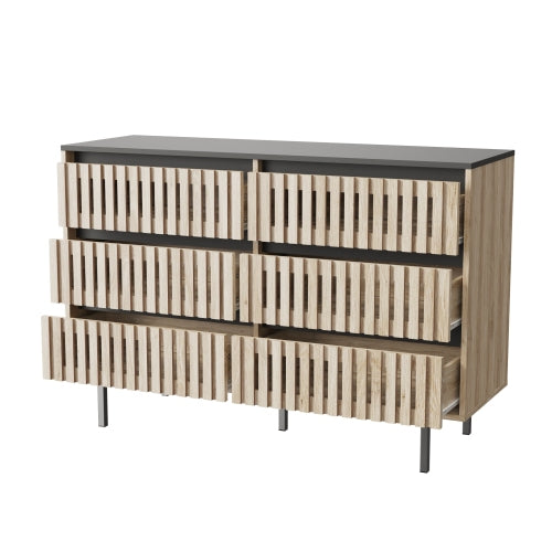Natural Black Storage Cabinet