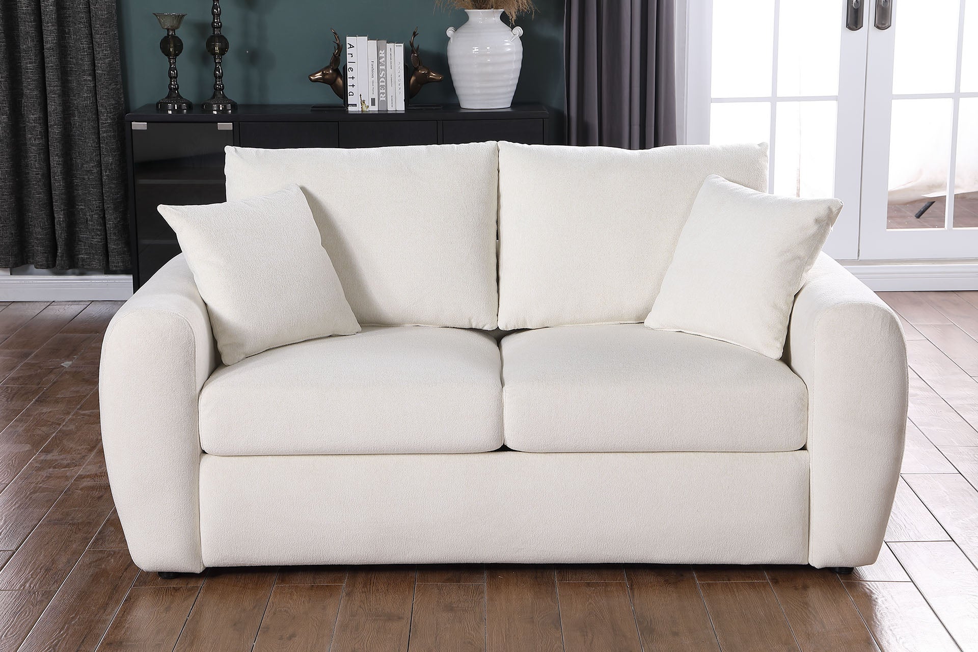 Sofá BEIGE Moderno Minimalista Cómodo Comprimido