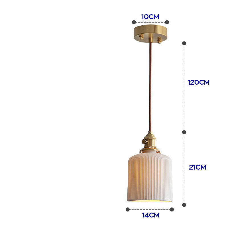 Porcelain Brass Chandelier