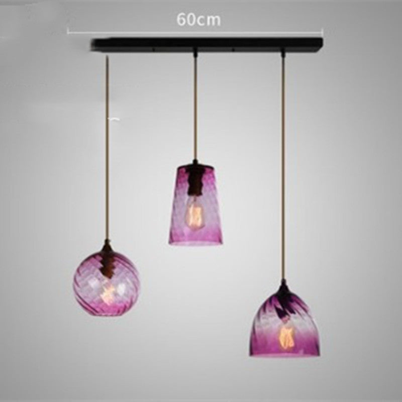Glass Minimalist Bar Chandelier