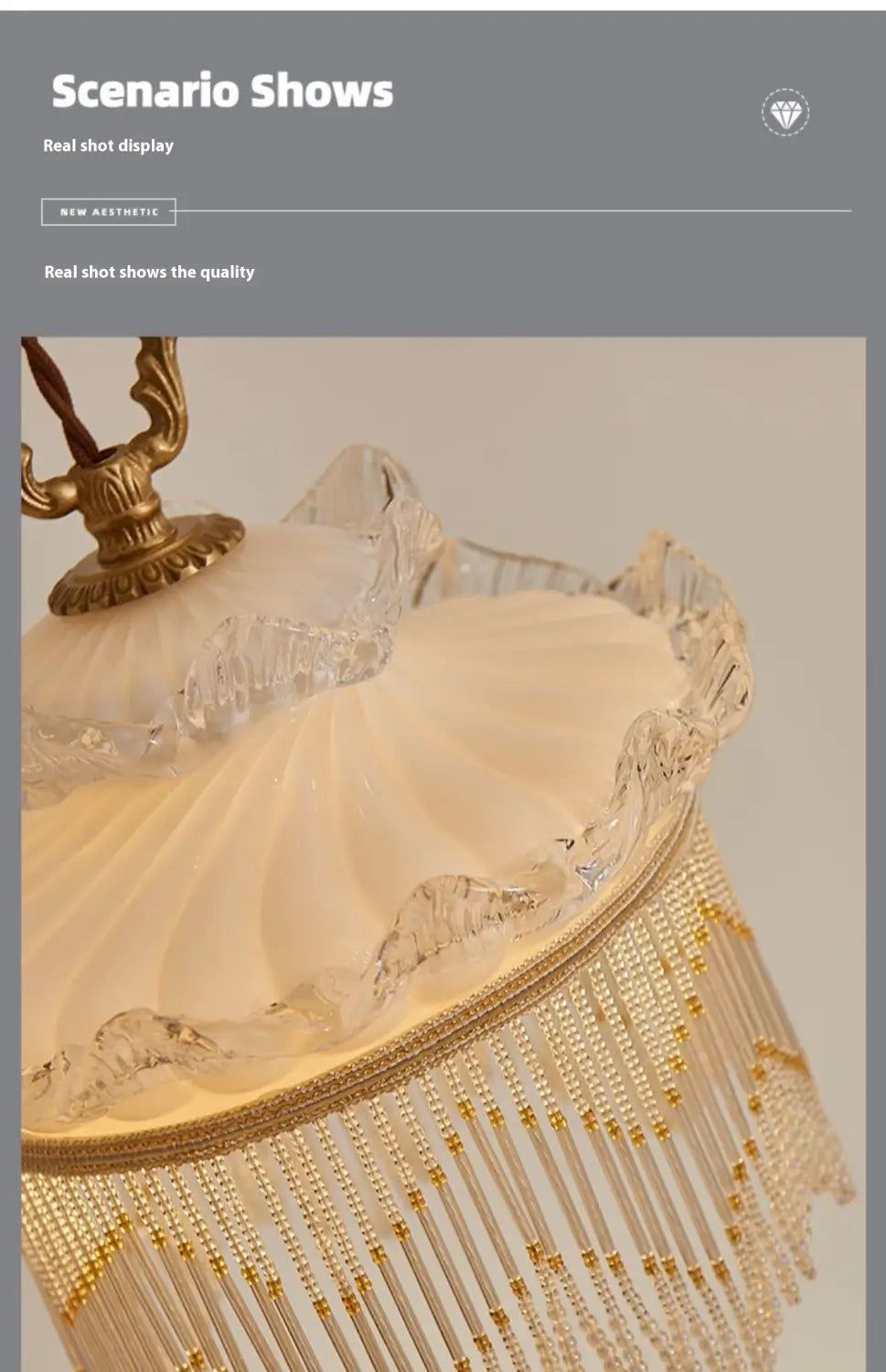 Tassel Chandelier Dining Room Bedroom Bedside Hallway Chandelier