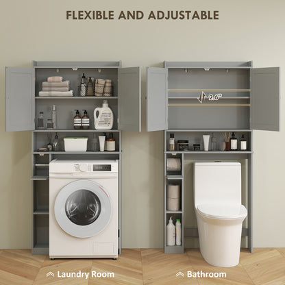 Modern Over the Toilet Storage Cabinet with 2 Doors