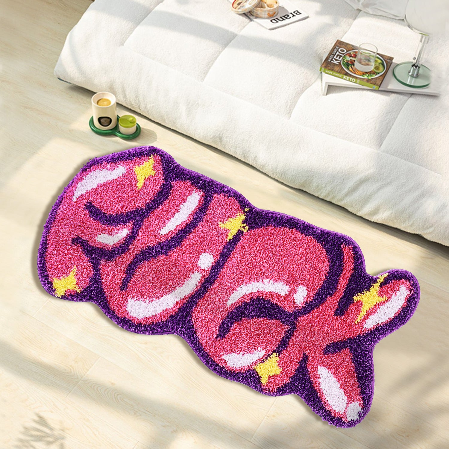 Leaf Shaped Bath Rug