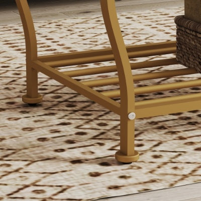Gold Glass Coffee Table