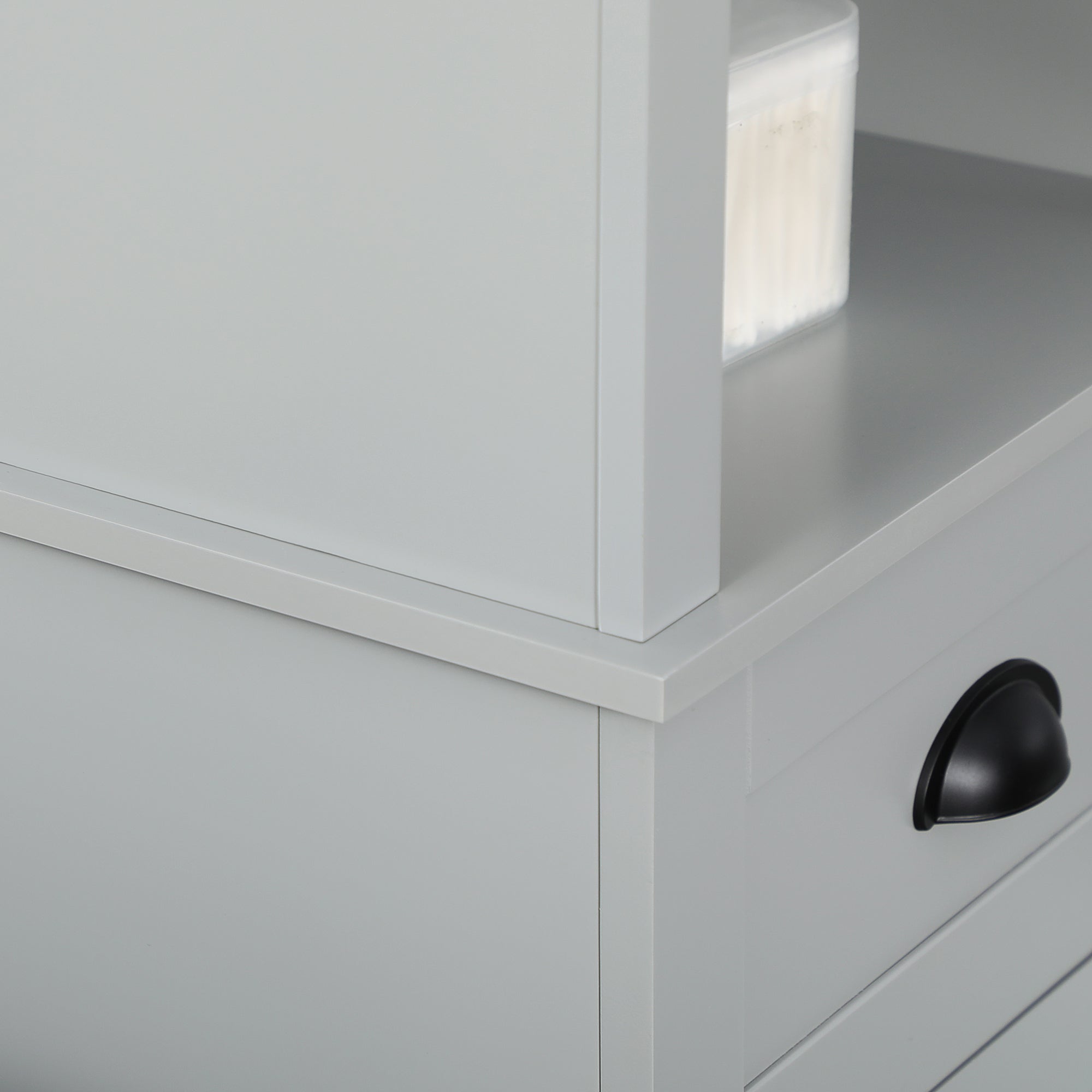 White Slim Storage Tower