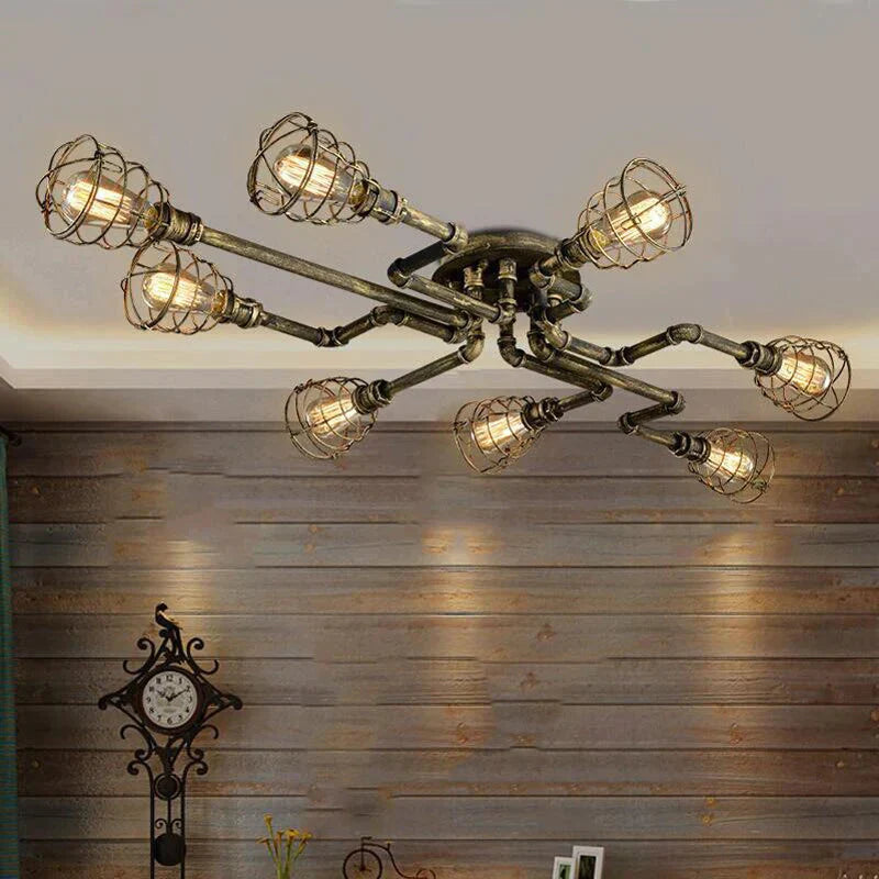 DecorBites™ Earl - American Retro Water Pipe Chandelier