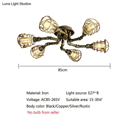 DecorBites™ Earl - American Retro Water Pipe Chandelier