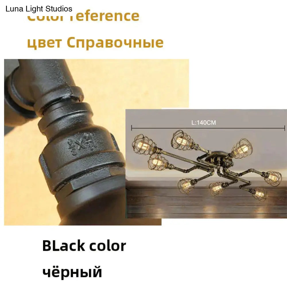 DecorBites™ Earl - American Retro Water Pipe Chandelier