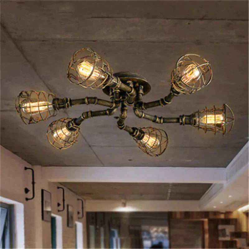DecorBites™ Earl - American Retro Water Pipe Chandelier