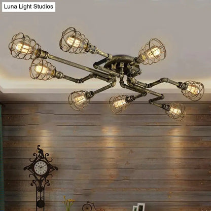 DecorBites™ Earl - American Retro Water Pipe Chandelier