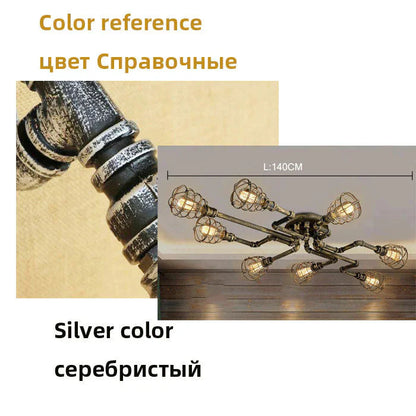 DecorBites™ Earl - American Retro Water Pipe Chandelier