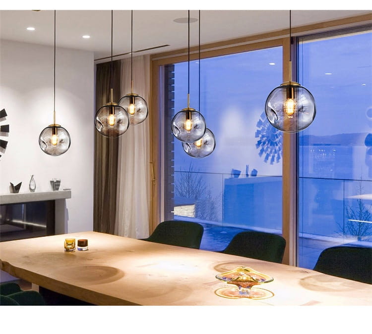 Creative Glass Chandelier Iron Restaurant Window Chandelier