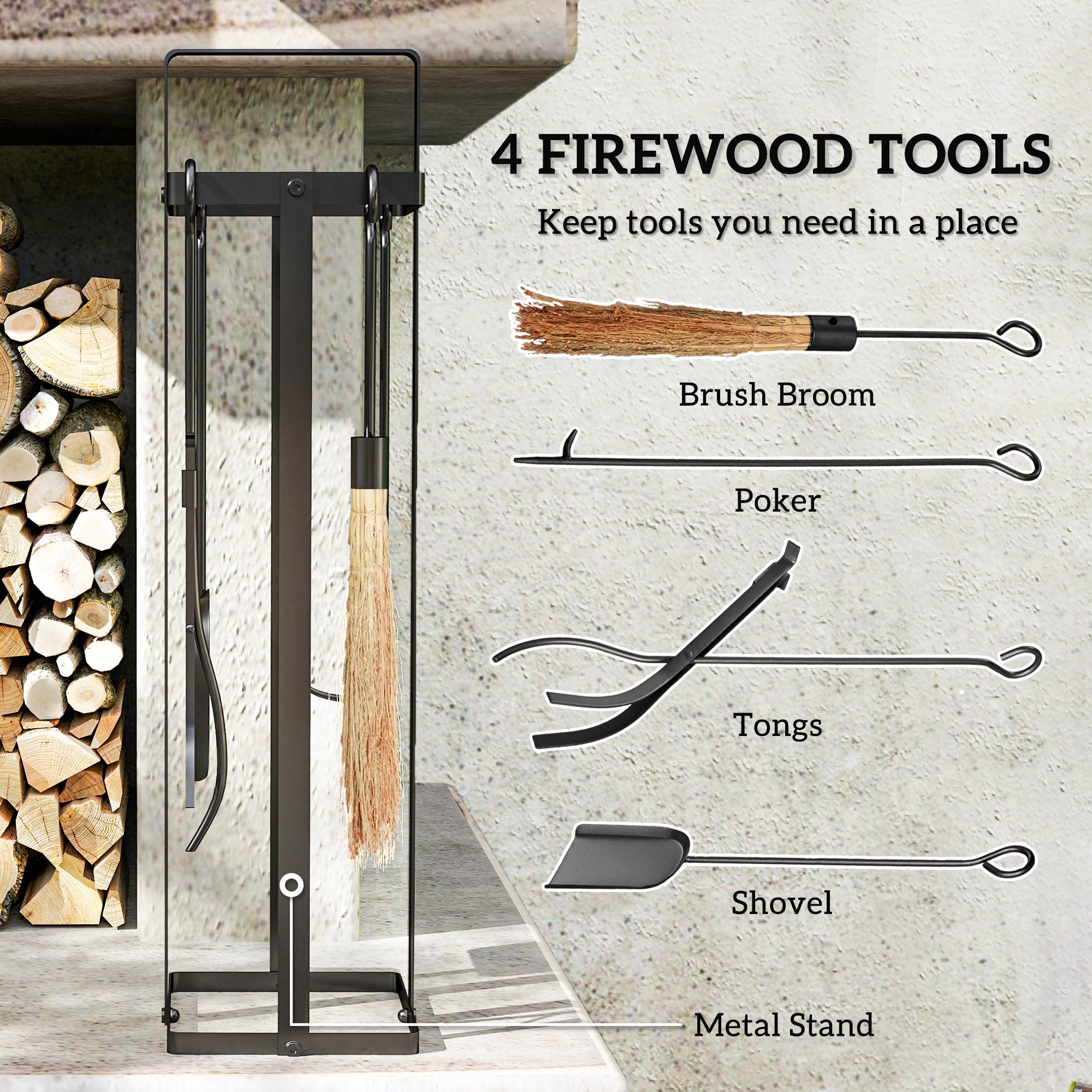 Essential Fireplace Tools Set
