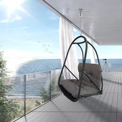 JESE Swing Egg Chair – Foldable Hanging Chair For Indoor & Outdoor Use – 300lbs Capacity