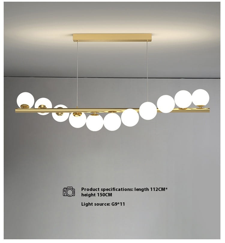 Dining Room Chandelier Creative 3D Long Chandelier