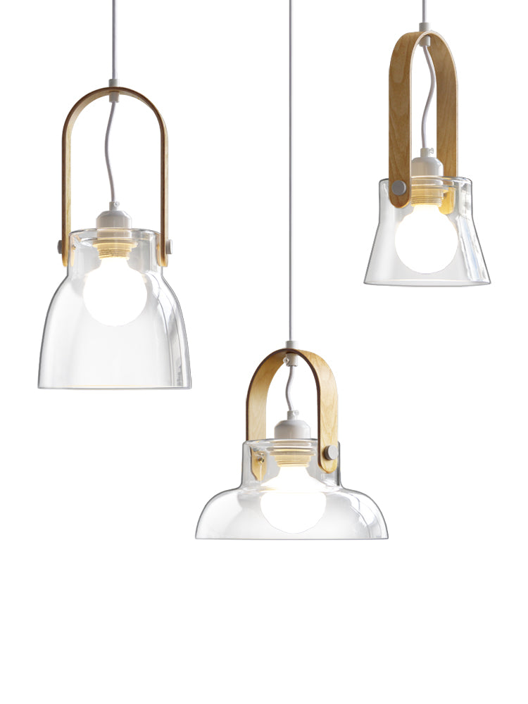 Glass Ring Bar Chandelier