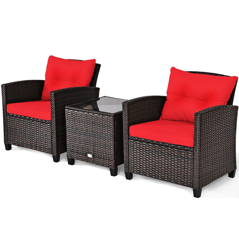 Washable Rattan Patio Set