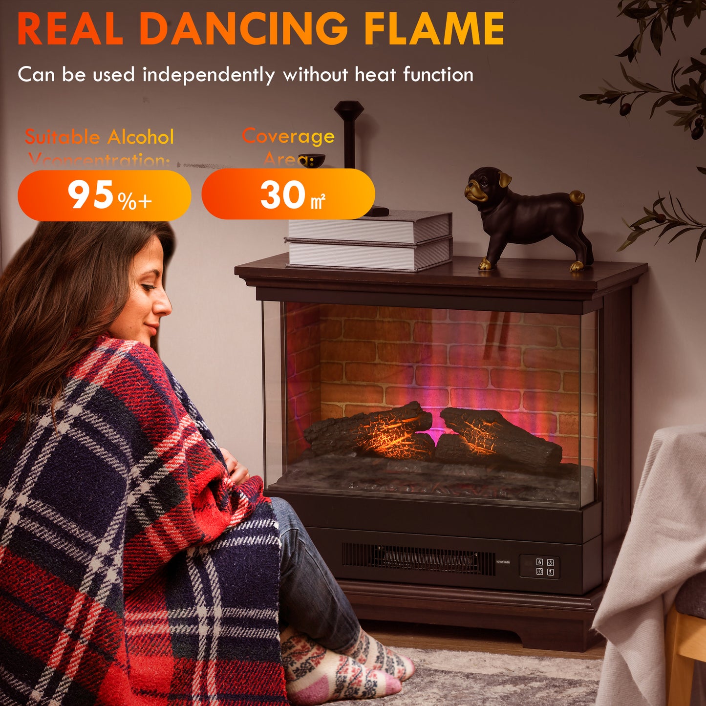 26" Electric Fireplace Stove