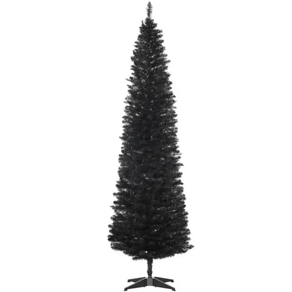 Pencil Christmas Tree With Sturdy Base, Perfect For Modern Holiday Decor