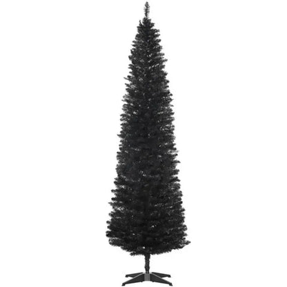 Pencil Christmas Tree With Sturdy Base, Perfect For Modern Holiday Decor