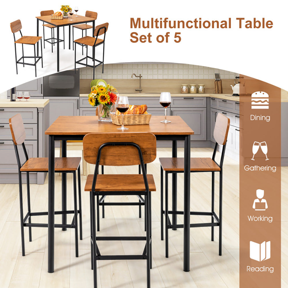 Rustic Counter Height Dining Set