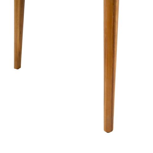 Mesa de Comedor de Madera de Acacia para 6 Personas, Mesa Exterior, Muebles de Estilo Granja para Terraza, Jardín, Patio Trasero, Teca con Capacidad de Peso de 180 Libras 63L