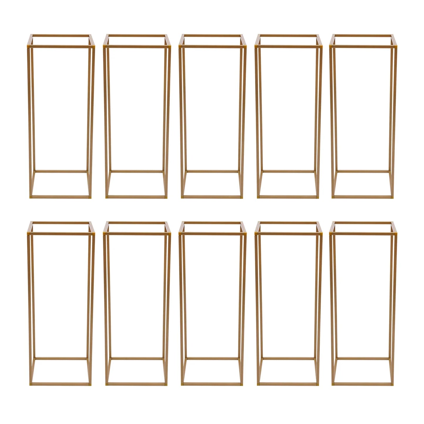 Elegant 10-Piece Gold Wedding Flower Stand