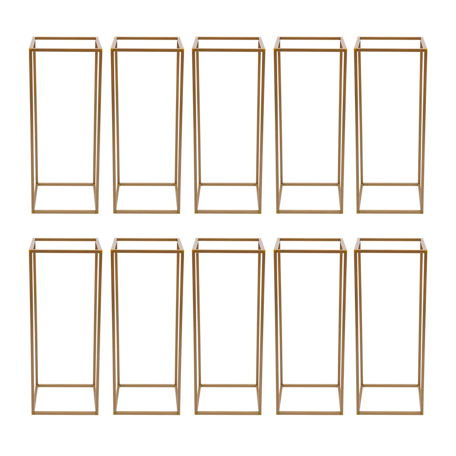 Elegant 10-Piece Gold Wedding Flower Stand