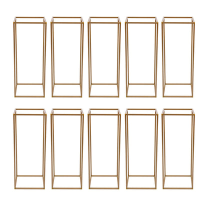 Elegant 10-Piece Gold Wedding Flower Stand