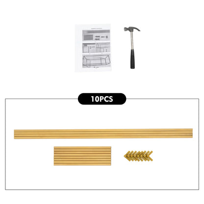 Elegant 10-Piece Gold Wedding Flower Stand