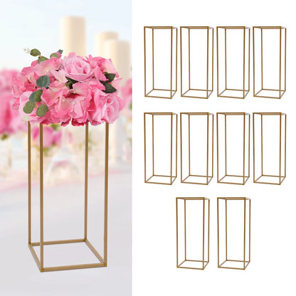 Elegant 10-Piece Gold Wedding Flower Stand