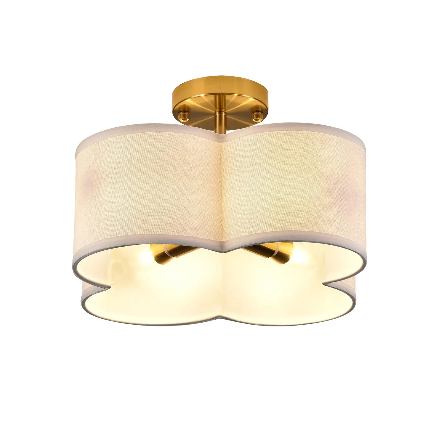 Elegant 4-Light Gold Ceiling Fixture - Gold / United States