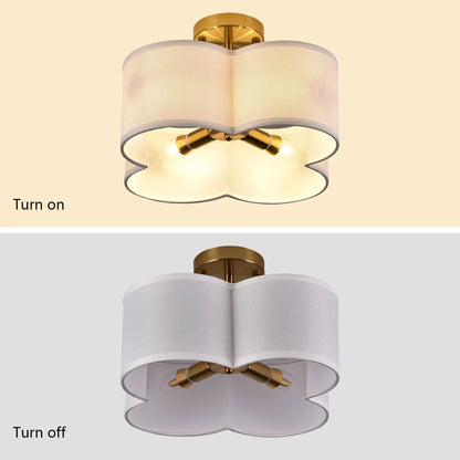 Elegant 4-Light Gold Ceiling Fixture - Gold / United States