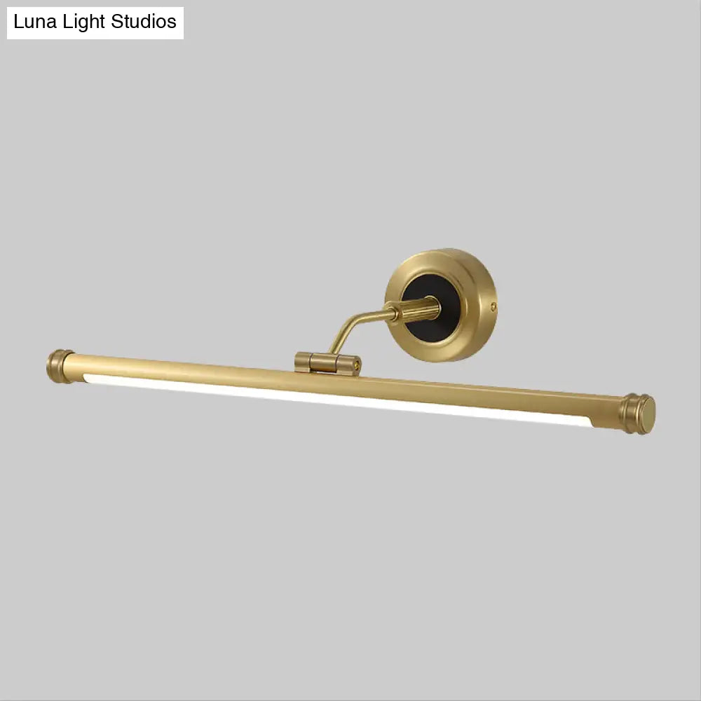 DecorBites™ DecorBites™ Elegant Brass LED Sconce Light with Swing Arm for Vanity - Minimalist Design