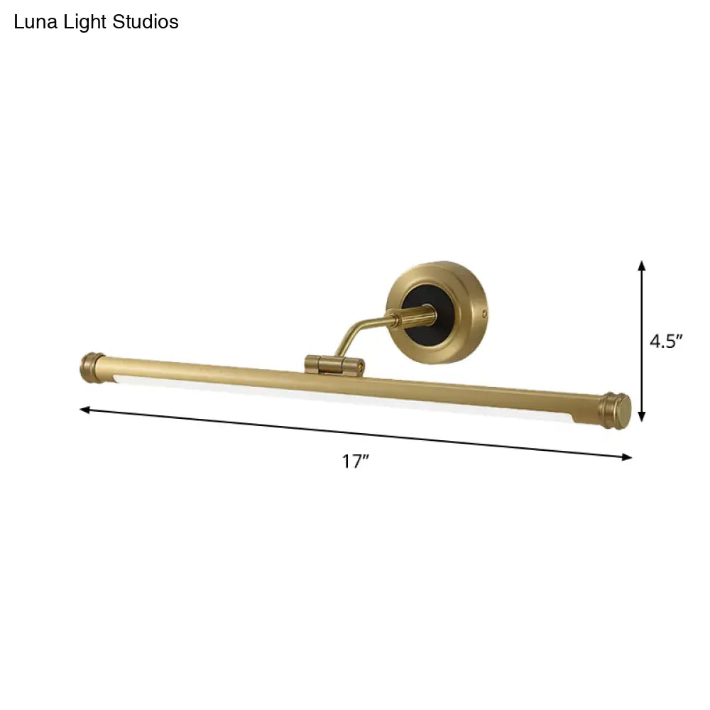 DecorBites™ DecorBites™ Elegant Brass LED Sconce Light with Swing Arm for Vanity - Minimalist Design