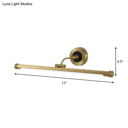 DecorBites™ DecorBites™ Elegant Brass LED Sconce Light with Swing Arm for Vanity - Minimalist Design