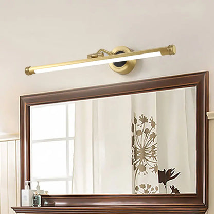DecorBites™ DecorBites™ Elegant Brass LED Sconce Light with Swing Arm for Vanity - Minimalist Design