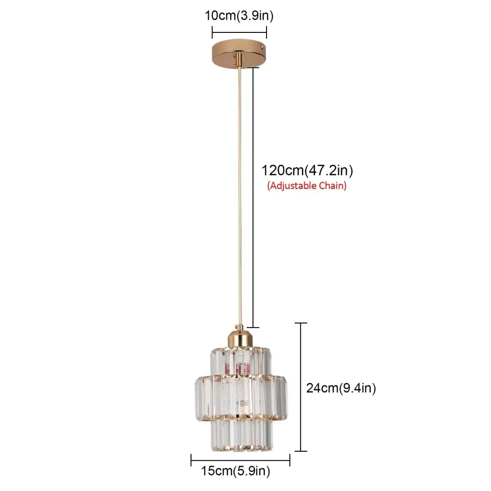 Elegant cascading decorbites crystal glass ceiling chandelier with tiered crystals and gold metal frame for dining room decor