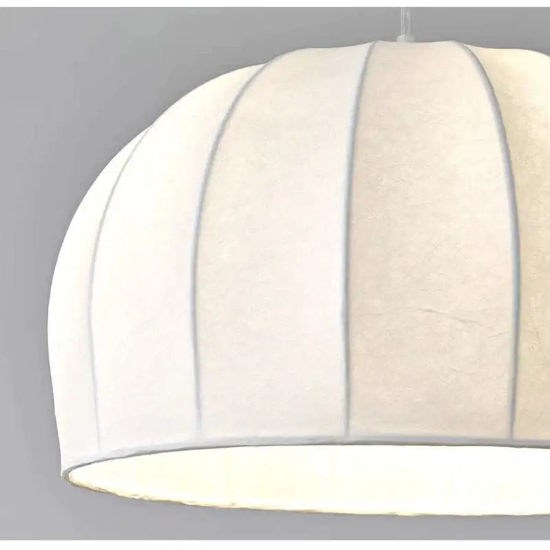 Elegant cream ribbed silk pendant light with soft diffused glow perfect for dining room decorbites elegant silk pendant