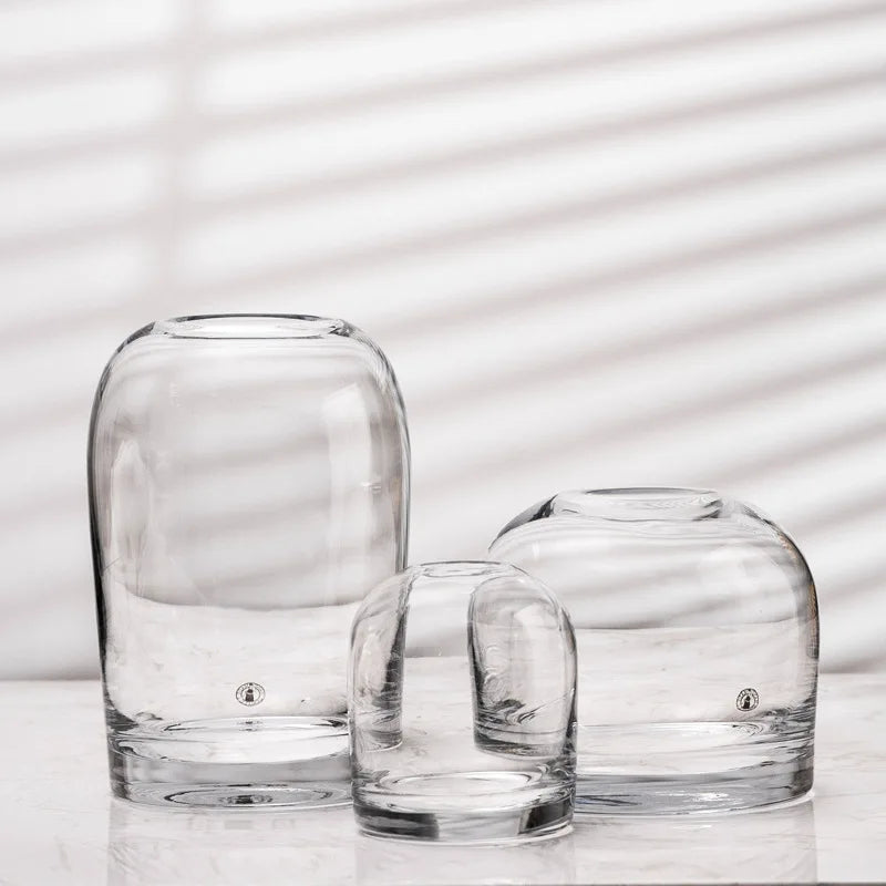 Elegant European INS Glass Flower Vase - Vase