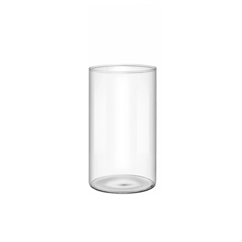 Elegant Glass Cylinder Vase for Flowers - 12cm high - Vase